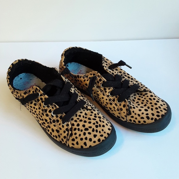 Jellypop Cheetah Leopard Print 8.5 M Slip-on Sneakers - Picture 1 of 8